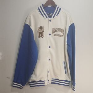 Death Row Records Blue and White Varsity Jacket